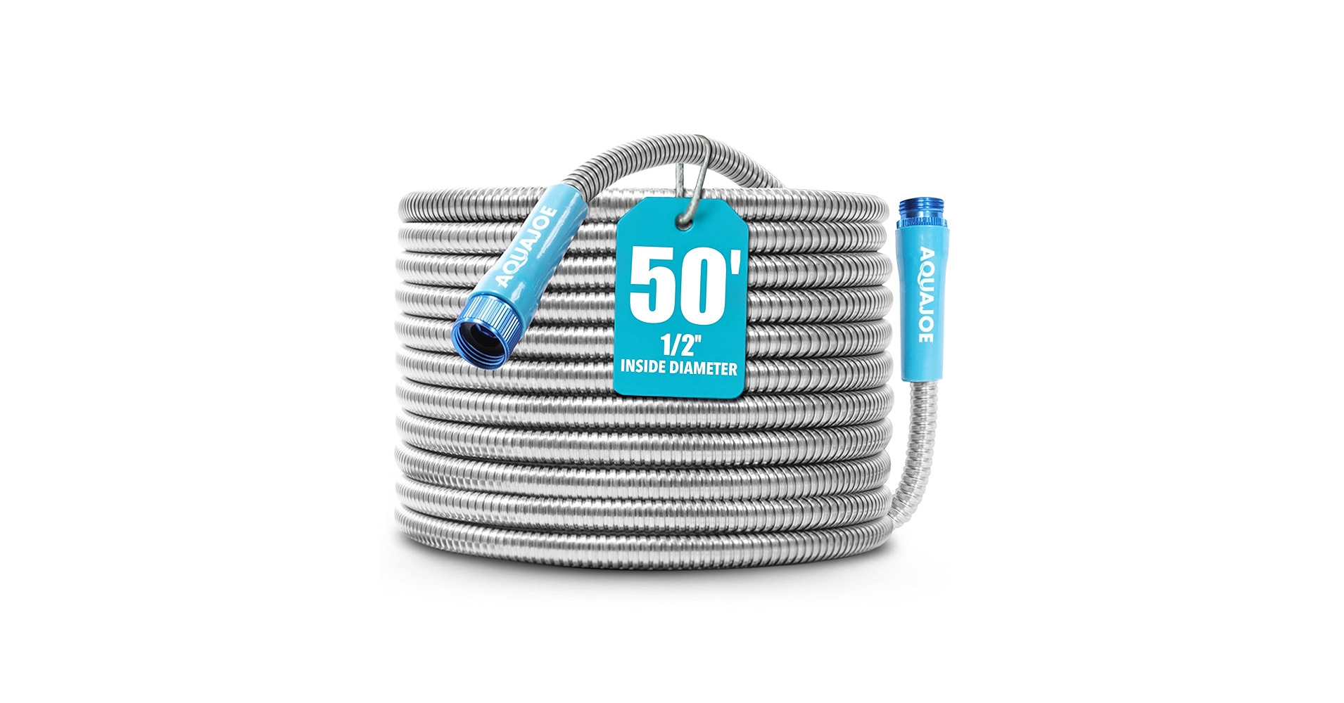 Amazon.com : Aqua Joe AJSGH50 Stainless-Steel Garden Hose
